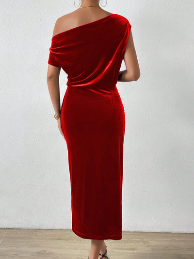 Montelle Paris™ | Robe Asymétrique en Velours