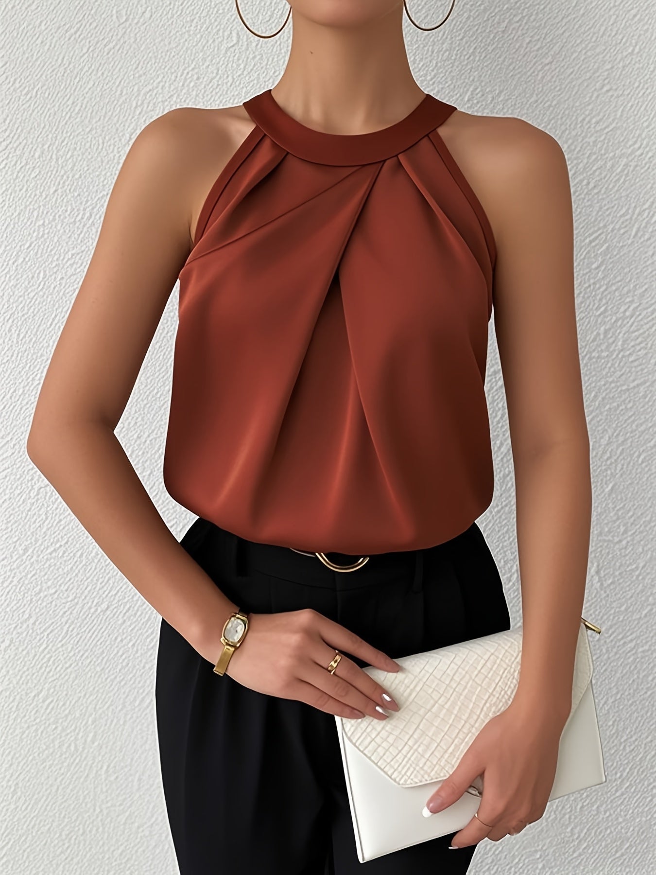 Montelle Paris™ –  Blouse Satinée Élégante