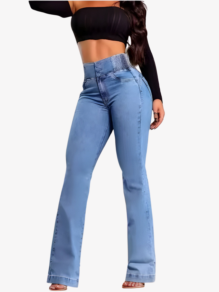 Montelle Paris™ - L’élégance du mouvement – Pantalon en denim stretch