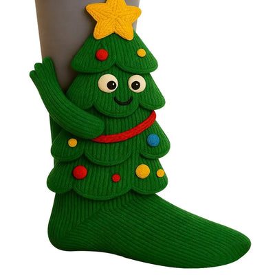 Montelle Paris Chaussettes Peluche 3D – Édition Limitée de Noël