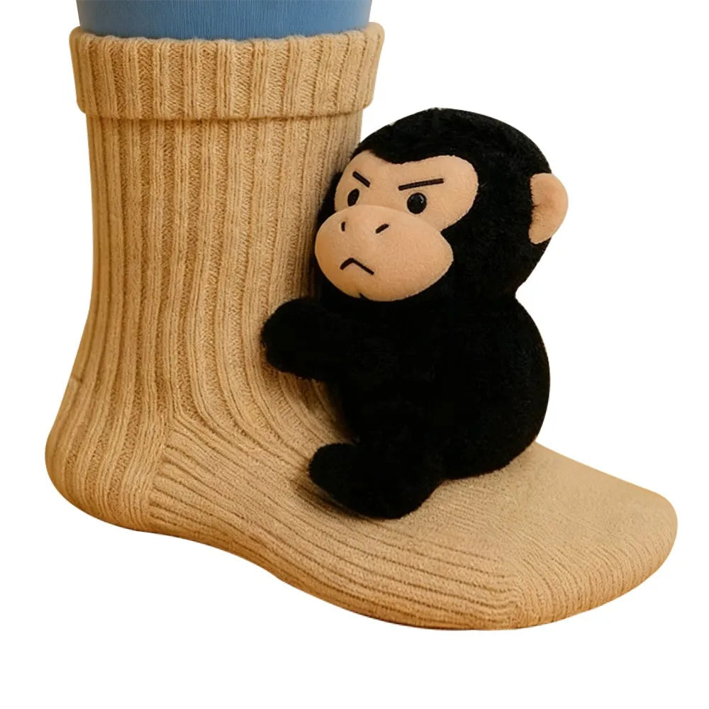 Montelle Paris Chaussettes Peluche 3D – Édition Limitée de Noël