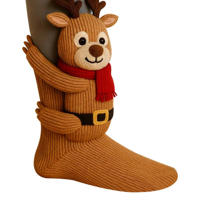 Montelle Paris Chaussettes Peluche 3D – Édition Limitée de Noël