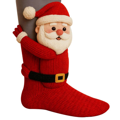 Montelle Paris Chaussettes Peluche 3D – Édition Limitée de Noël